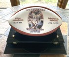 Walter Payton Commemorative Football  1250-16726 W  Plastic Display Case