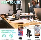 Wireless Lavalier Microphone - 2 Pack For Iphone Plug And Play Lapel Mic 
