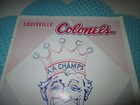 1960 Official Scorecard Louisville  ky  Colonels Baseball
