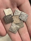 1100-1200s Dirhams Spanish Medieval Silver Old Coin Square Type 1 Coin Crusaders