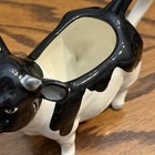 Vintage Holstein Black   White Standing Cow Ceramic Creamer Otagiri