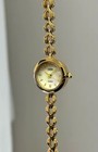 Woman Vintage Gold Wristwatch   Elegant   Versatile Quartz Watch   Gold Bracelet