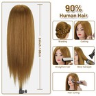 26  Mannequin Head With Hair For Hairdressing Training And Hair Styling