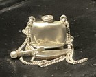      Vintage Aveda Sterling Silver Perfume Snuff Bottle Pendant Signed 925 Chain