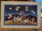 Christmas Card Vintage Greeting Card - New-  Birth Of Baby Jesus No Envelope 