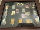 Vintage Framed Fifa World Cup Commemorative Stamp pin Collection 1930-1990 Rare