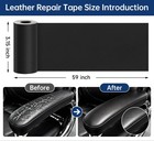 Black Leather Repair Tape Vinyl Patch 3 15 X 59 Inch