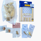 Lot Dollhouse Miniature Christmas Decor White Tree   Angels Tree Topper Lights