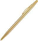 6 Pieces Golden Slim Metal Ballpoint Pen 1mm Medium Point Black Ink Smooth Wr
