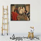 Vintage Faust And Mephistopheles Playing Chess Poster Art Print Canvas Wall Art