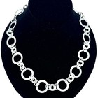 Sterling Silver Hammered Rings Chain Necklace Earrings 2 Bracelets Set Otc Italy
