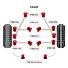 14x Toyota Camry  92-03  Full Rear With Sway Bar Polyurethane Bushing Kit