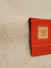 The    21    Club  New York City  Full Vintage Matchbook  Red With White Matches