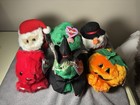 Assorted Holiday Puffkins Plush Toys Lot Of 6
