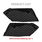 4   Saddlebag Liners Carpet Insert With White Stitching For Harley Touring 14-up