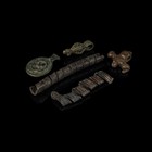 Bronze Age Spiral Beads And Pendant From Central Europe