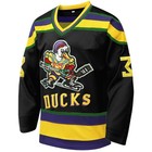 Mighty Ducks Ice Hockey Jersey  33 Greg Goldberg 90s Movie Hockey Jersey For    