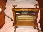Antique Wood Universal Horse Shoe Brand Clothes Wringer W hand Crank   380 E