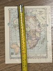 Antique 1896 Map Of Africa 9 5   x7 5   