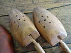 2 Sets Vintage Antique Mens Wooden Shoe Lasts Molds Primitive Decor 4pc