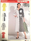 Simplicity 8908 S8908 Shirt Dress Sewing Pattern Ladies 6-14 Uc Button Up Modest