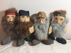 A e Duck Dynasty Stuffed Dolls Lot Of 4 Willie Jase Si And Phill  no Sound 