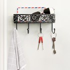Key Holder For Wall   vintage Metal Key And Mail Holder Wall Mount  Decorat