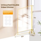 Yoaeaily Gold Frames 5x7 Acrylic Sign Holder Tabletop Gold Picture Frames For We