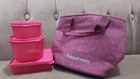 Tupperware Bag N Go Lunch Set Pink Women Special Halloween Christmas Gift