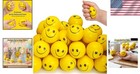 40pc Squeeze Stress Balls - Smiley 2-inch Foam Toys For Party Favors