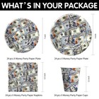 Money Party Decorations Tableware - Hundred Dollar Bill Birthday Party Suppli   