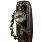 Sterling Silver Perfume Bottle Chain Chatelaine Pendant 