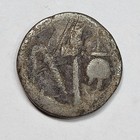 Julius Caesar Ar Denarius Elephant Ancient Roman Republic 49 Bc Genuine  m298