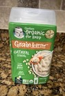 Gerber Organic For Baby Grain   Grow Oatmeal Cereal 8oz-pack Of 4 Exp 8 25 9 25