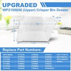  2 Pack upgraded 2188656  upper  Refrigerator Crisper Bin   2188664  lower    
