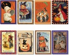 24 Pcs Vintage Halloween Greeting Cards With Envelopes And Stickers  4 X 6 Inch 