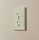 5 Vintage Art Deco Ivory Phenolic Duplex Outlet Covers Nos Meritline
