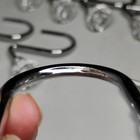 Clear Acrylic Gems Diamond    Metal Shower Curtain Hooks Set Of 12