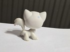 Littlest Pet Shop Lps   9 White Angora Cat With Blue Eyes Long Hair Hasbro