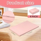 4 Pack 4 x6  Pale Pink Rubber Stamp Carving Blocks  4pack  