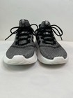 Adidas Cloudfoam Ultimate Kids Sneakers Size 5 Black White Knit Running Shoes