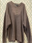 Red Head Brand Co Pullover Henley Sweater Mens Size Large Green Knit Long Sleeve