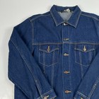 Vintage Generation One Jacket Mens Extra Large Blue Jean Denim Trucker Western