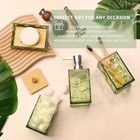 Sage Green Bathroom Accessories Set  Toothbrush Holder  Soap Green-5pcs