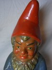 Nice Yard Gnome Standing 11 5  Ceramic Gartenzwerg Vintage German   w o