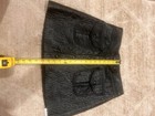 Blank Nyc Black Faux Leather Mini Skirt Lined Pockets Button Closure Size 27