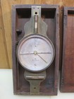 Antique J Prentice New York Surveyors Compass Brass W  Wood Case Circa 1860