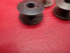 3 Vintage Early 4 Hole Singer Sewing Machine Bobbins 66 99 201 Black Steel