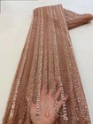 Luxury African Lace Fabric High Quality Sequins Beads Lace Fabrics French Tulle