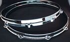 New Ludwig Chrome Die Cast Snare Drum Hoops 14  10 Ear hole lug - Free Shipping